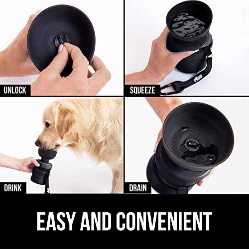 Leak Proof Portable Dog Water Bottle with Bowl Cap R4454