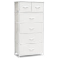White 6 Drawer Wood Dresser X9020