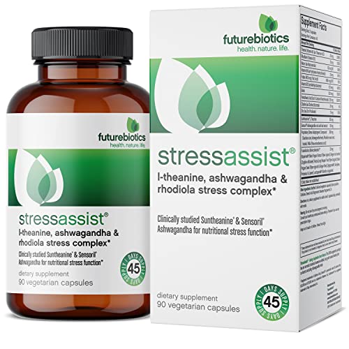 L-theanine Ashwagandha and Rhodiola Rosea 90 Vegetarian Capsules K86935