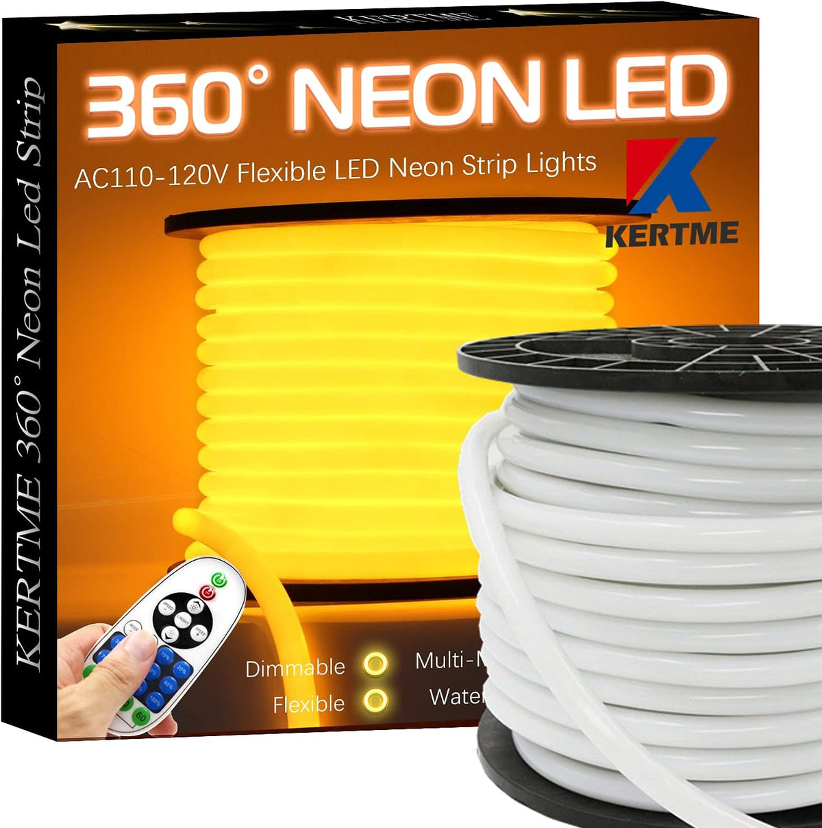 Neon LED Light Strip 32.8ft/10m White 6000K S49242