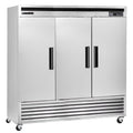 Triple Door Reach-In Freezer, Bottom Mount, 81"W, 72 cu. ft., Stainless Steel H672028