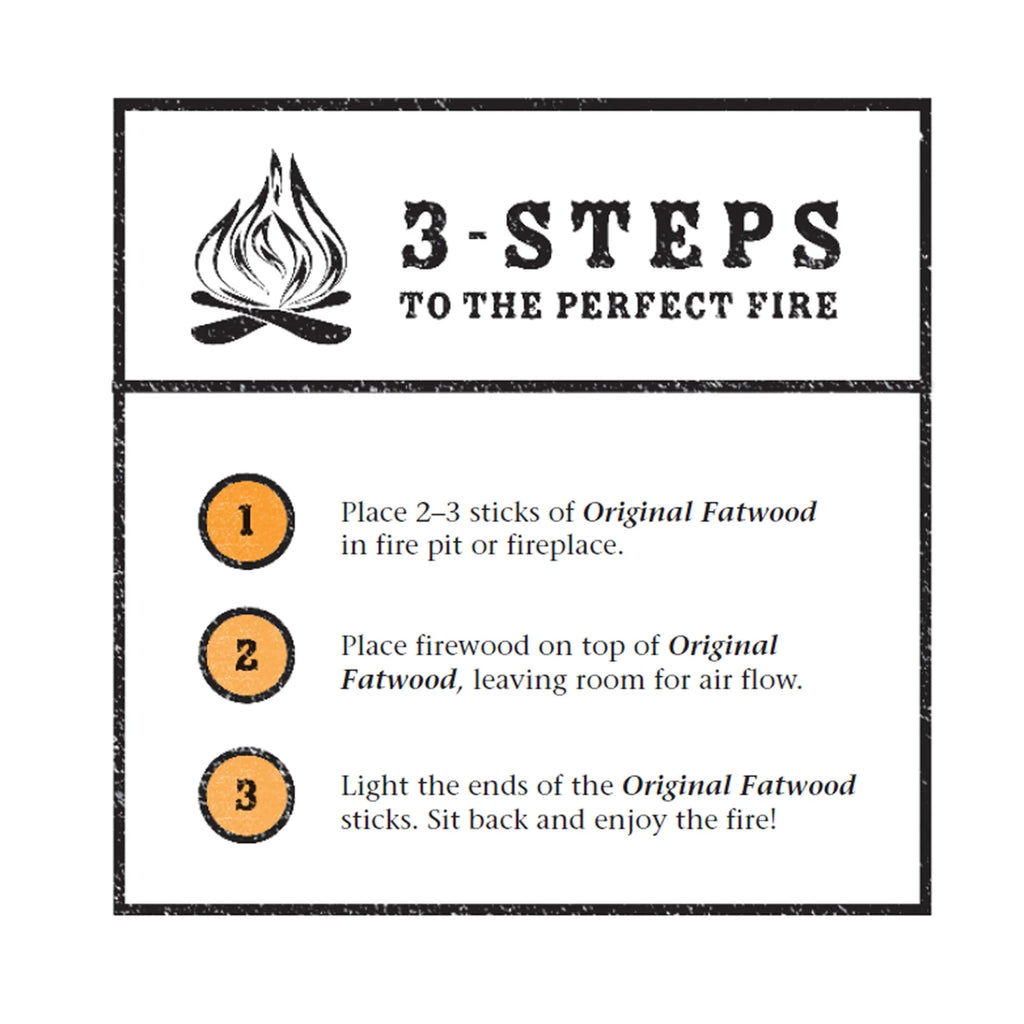 Fatwood Firestarter Kindling Sticks 10 or 25 lb. Box A73698