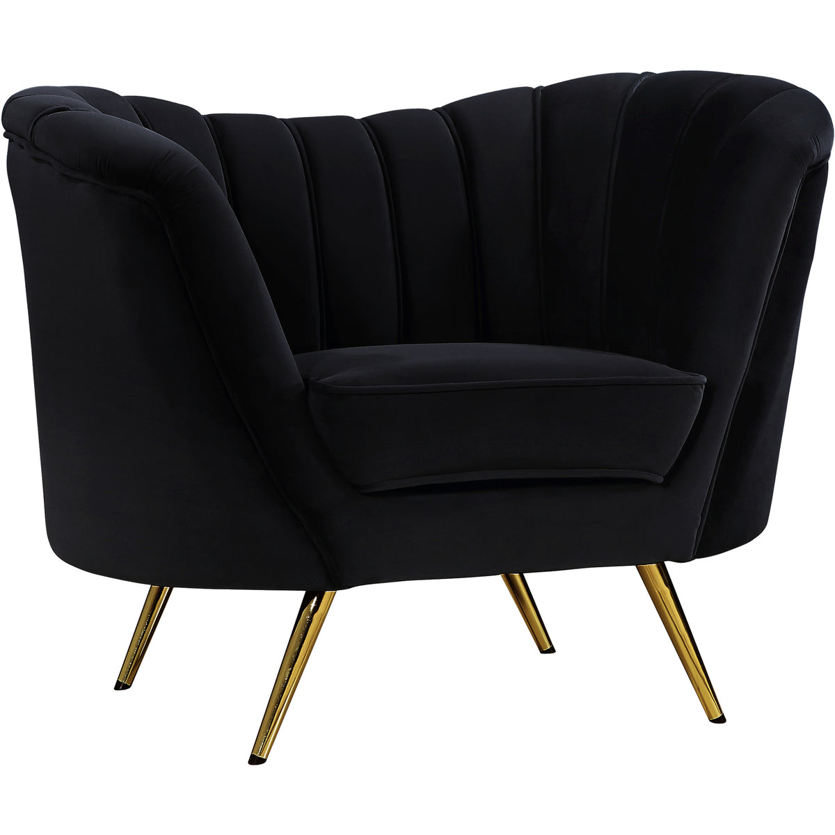 Black Velvet Chair T542339