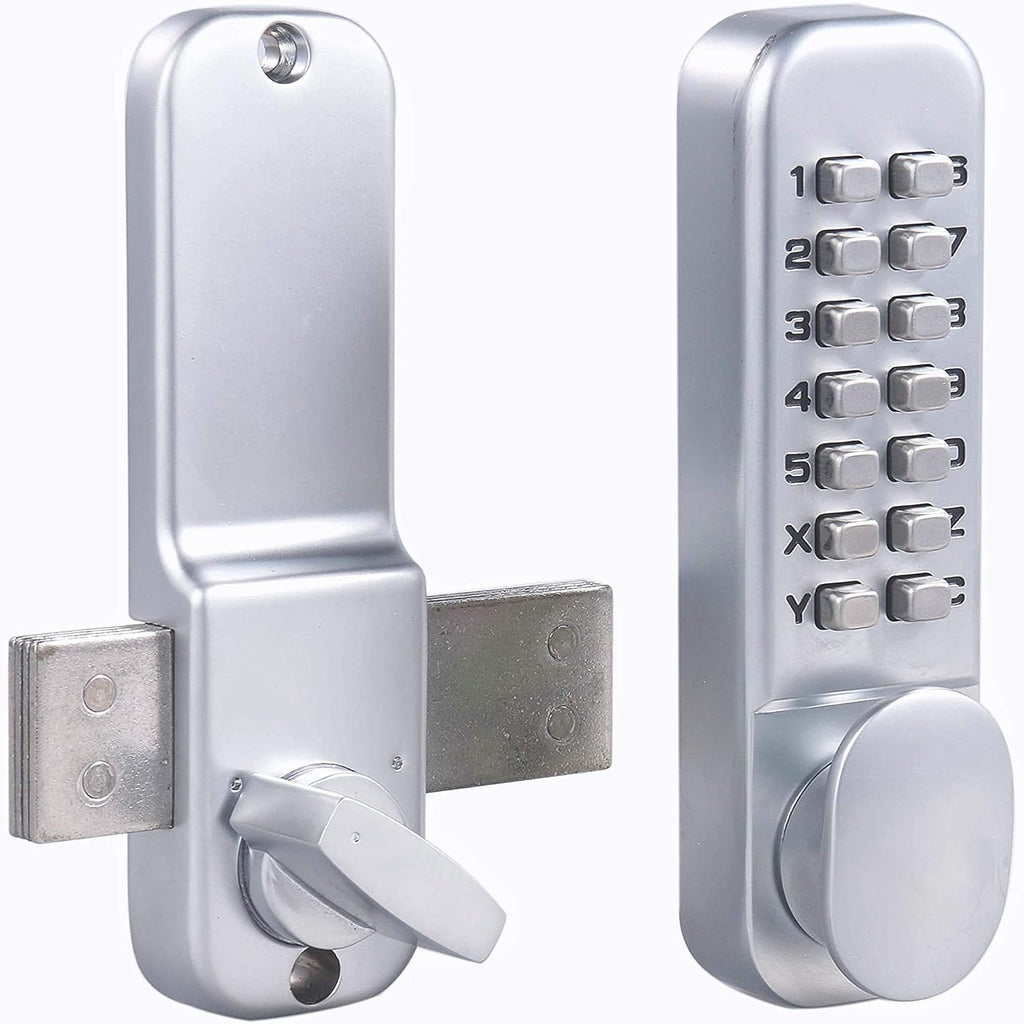Combination Door Lock Satin Chrome Pack of 2 R554