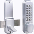 Combination Door Lock Satin Chrome Pack of 2 R554