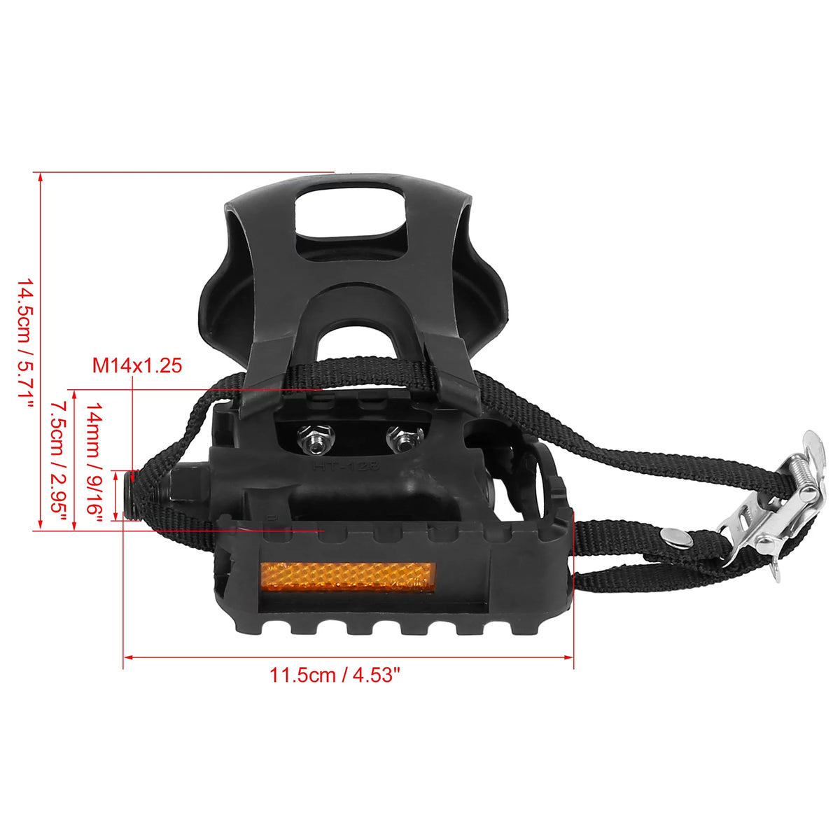 Bicycle Pedals 9/16" Spindle Non Slip L772053