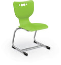 Lime Cantilever School Chair, 5 Pack, Chrome Frame J9881
