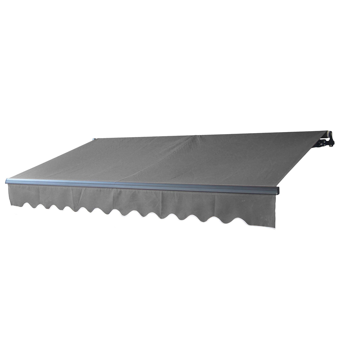 Motorized Retractable Patio Awning 16'x10' Grey U495118