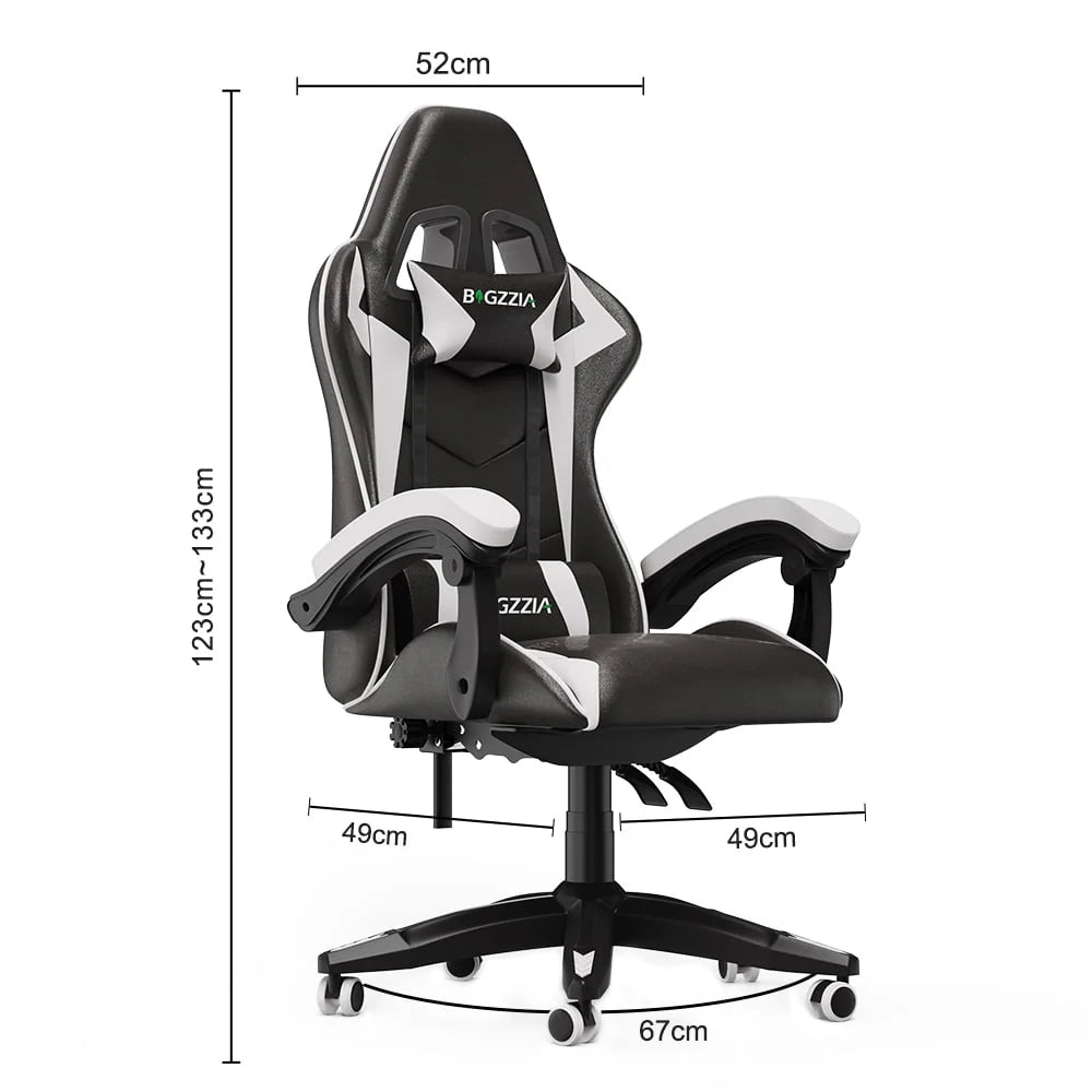 Blue Ergonomic High-Back Gaming Chair with Lumbar Support T44472
