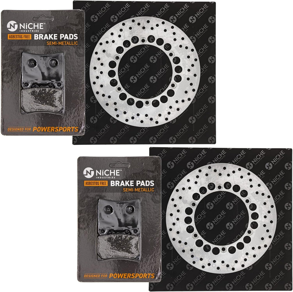 Front Brake Rotor Pad Semi Metallic Kit G4603