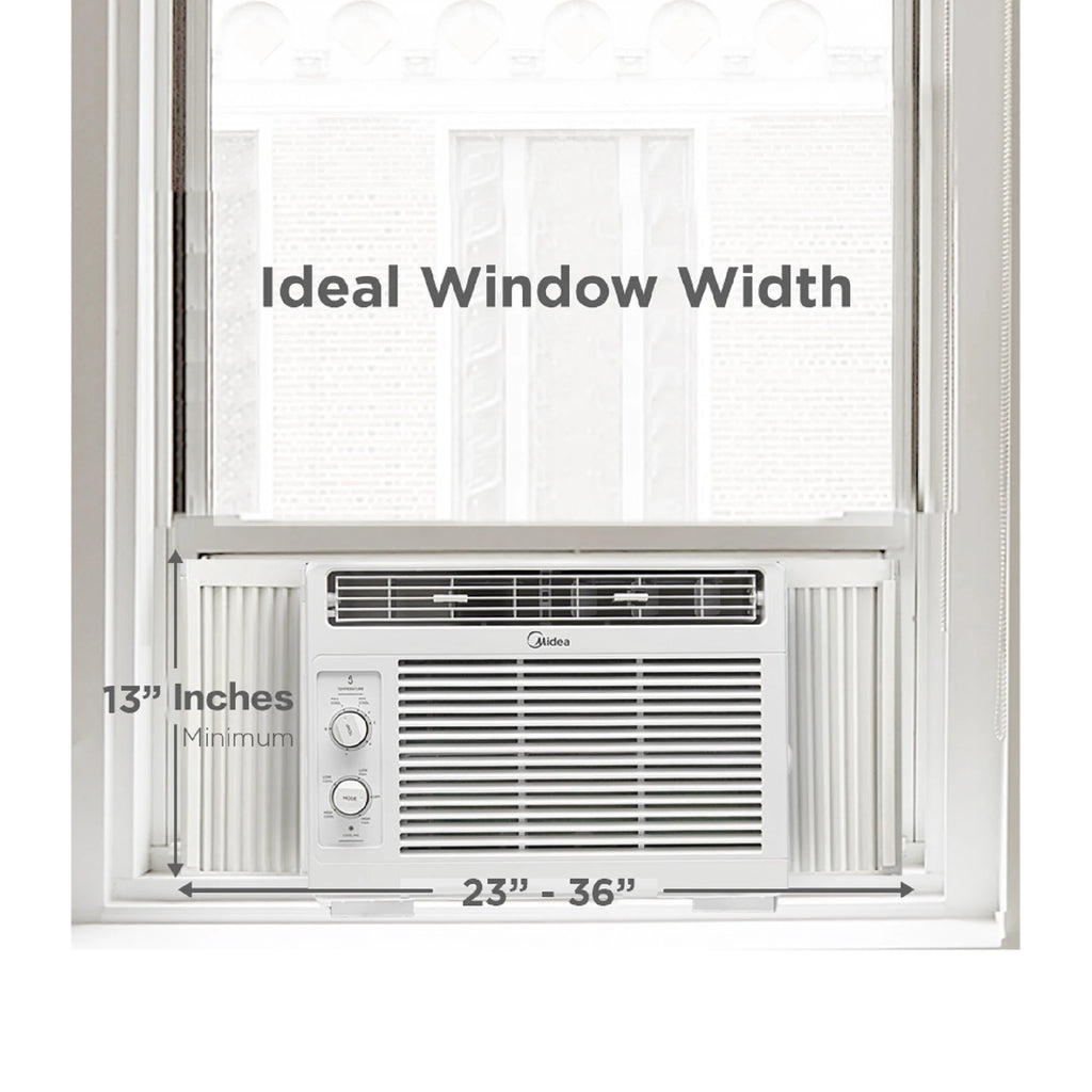 White Mechanical Window Air Conditioner T235550