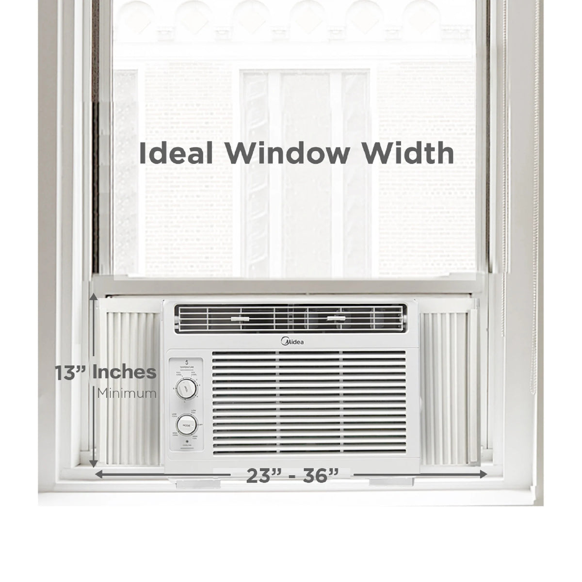 White Mechanical Window Air Conditioner T235550