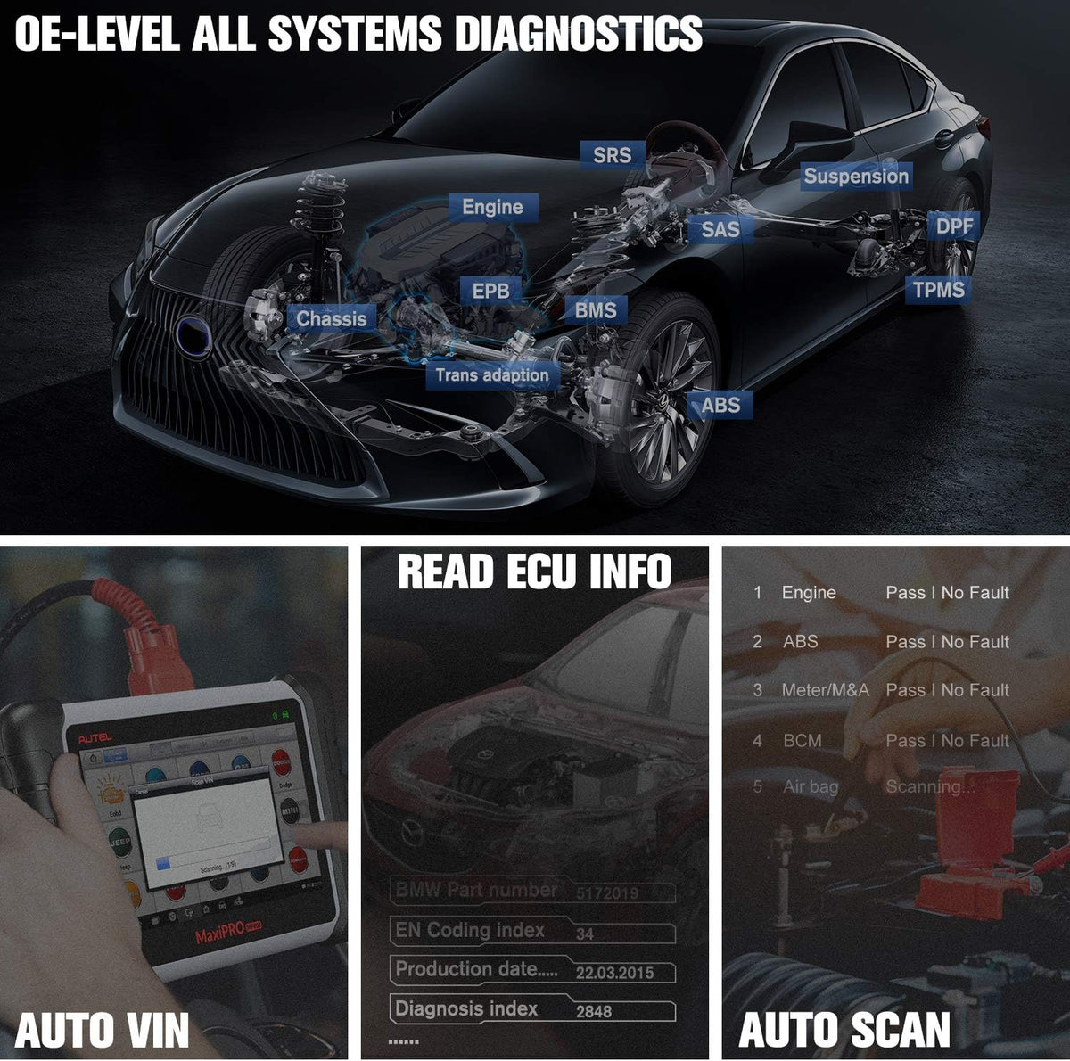 Car Diagnostic Scan Tool with Bi-Directional Control L102801