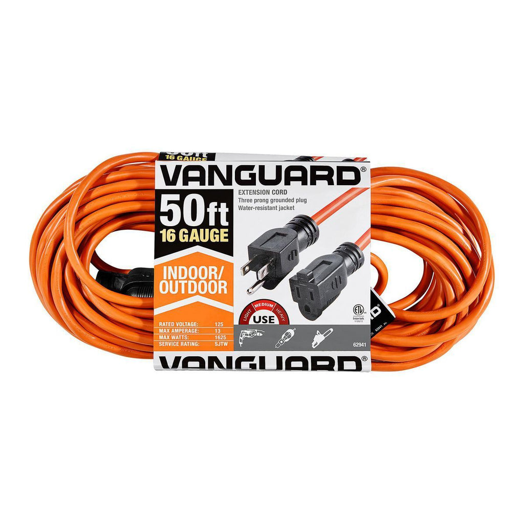 50 ft. 16/3 Gauge Indoor/Outdoor Extension Cord, Orange O284133