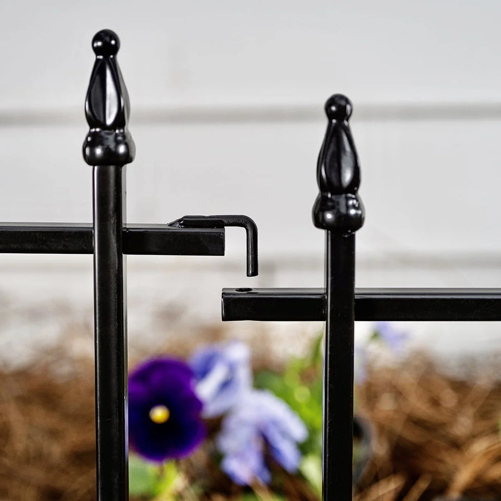 Black Powder Coated Steel Garden Border G660562