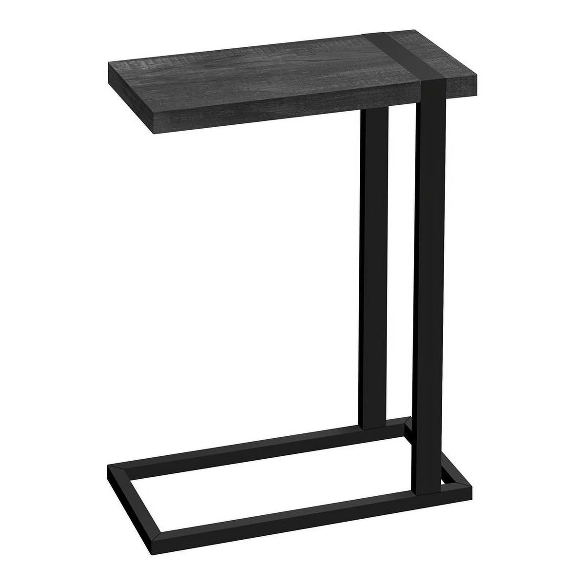 Black Rectangular Farmhouse Wood Side Table E922355