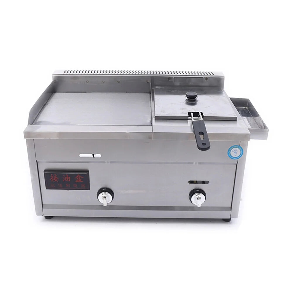 Propane Gas Deep Fryer and Tabletop Griddle 2 Burner R7739