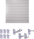 6" Starter Bundle (8x4 ft) with 10-Piece Locking Hook Kit (White) X797354