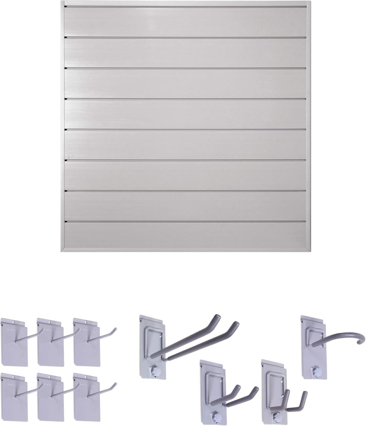 6" Starter Bundle (8x4 ft) with 10-Piece Locking Hook Kit (White) X797354