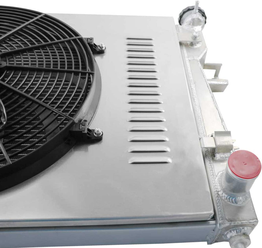 3 Row All Aluminum Radiator with Fan and Shroud S8152