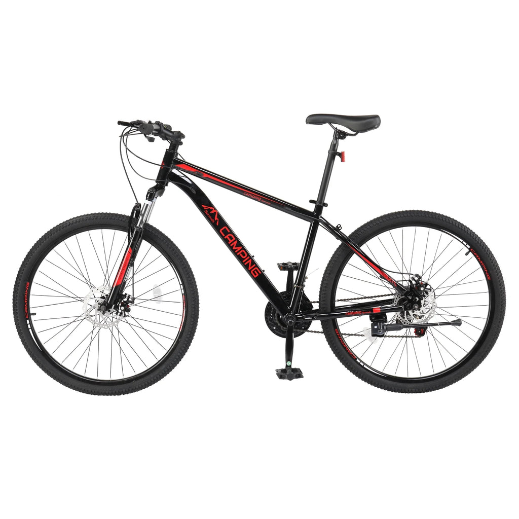 27.5in 21 Speed Mountain Bike with Disc Brakes & Suspension, Black L441367
