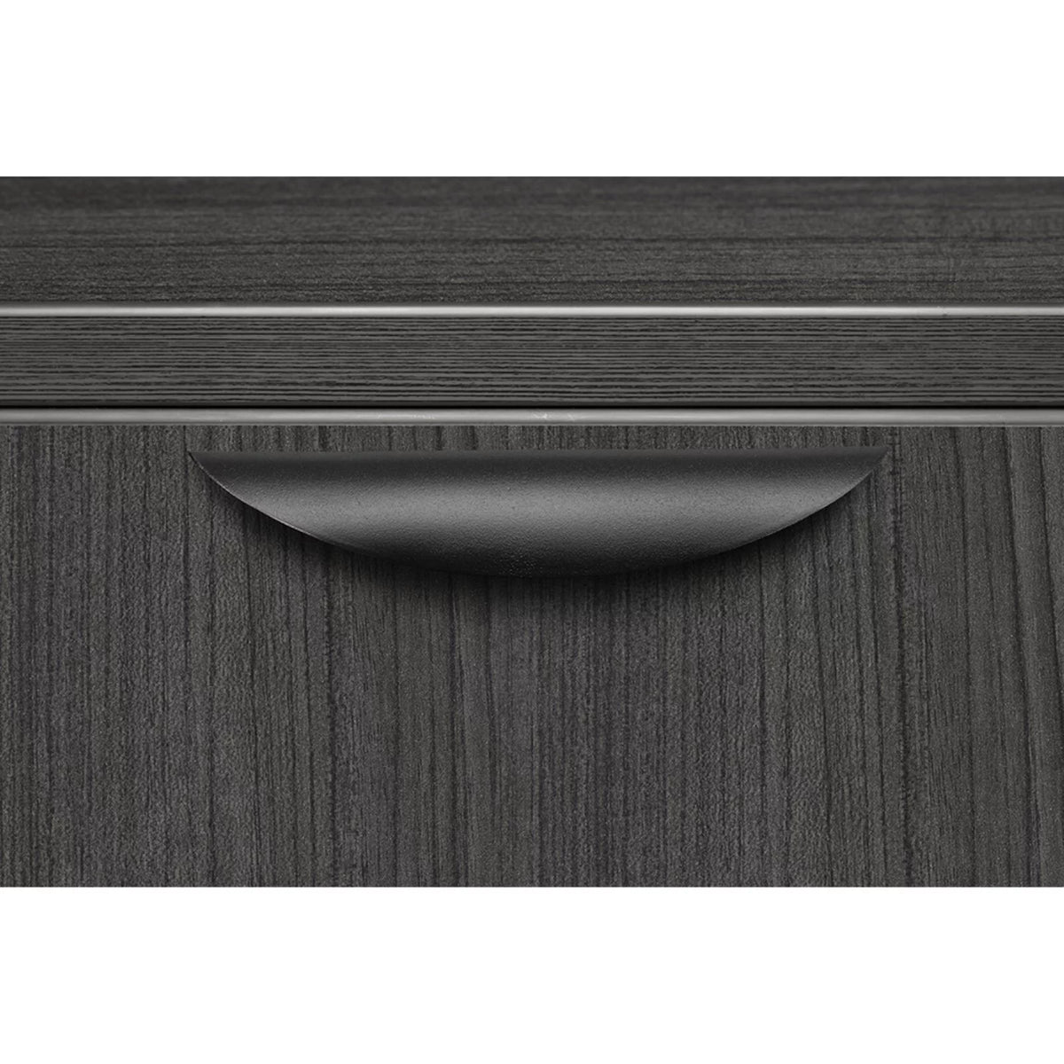66 x 30 in. Cherry Office Desk with Double Full Pedestal C725