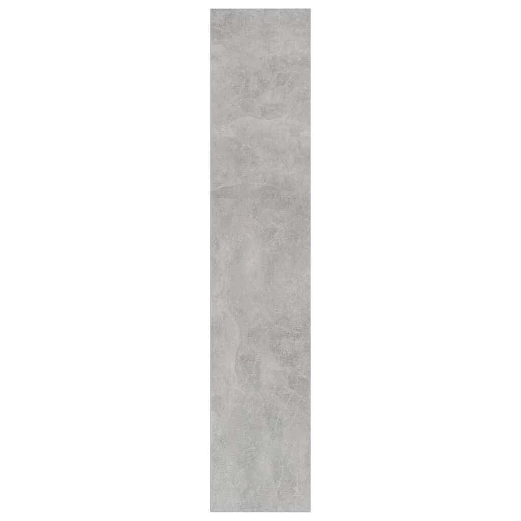 4-Tier Book Cabinet Concrete Gray Chipboard R4368
