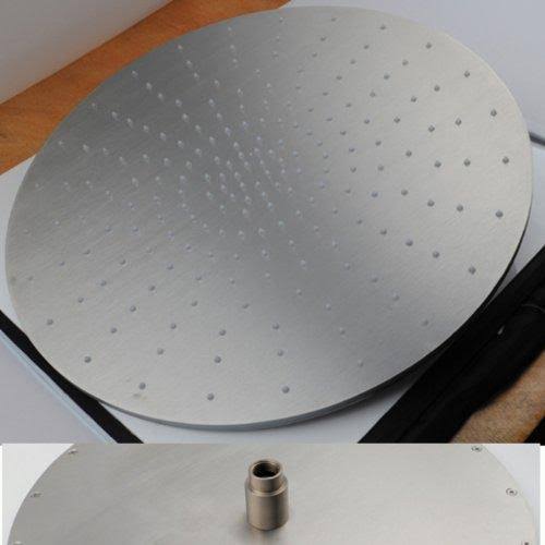 Brushed Nickel 20 inch Ceiling Mount Rainfall LED Shower Head B1496