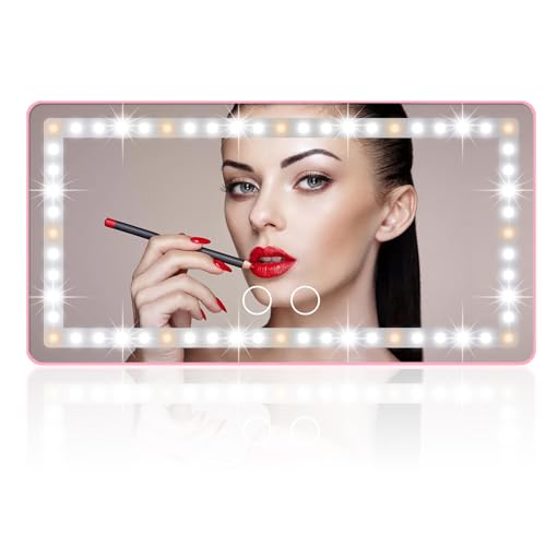 Rechargeable Clip-on Car Sun Visor Vanity Mirror with 3 Light Modes B98622