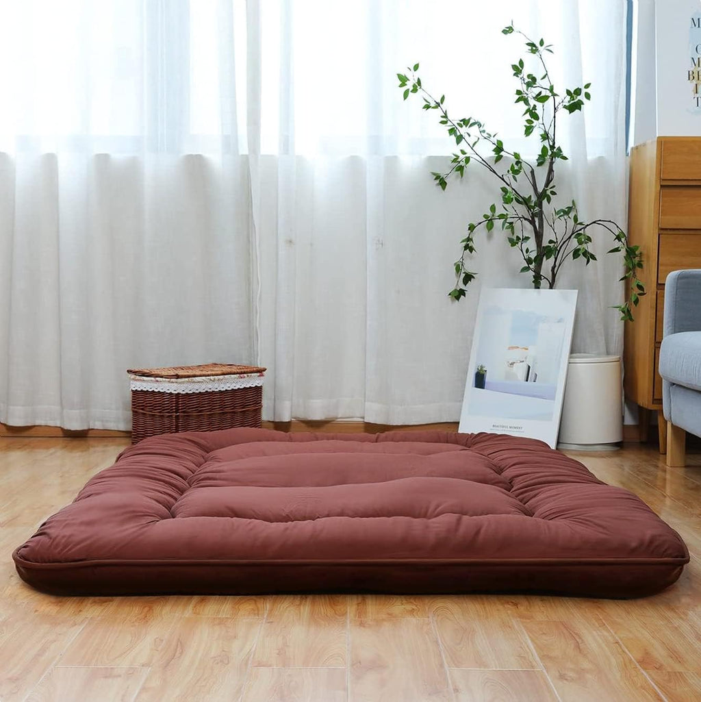Japanese Floor Mattress Foldable Tatami Mat with Washable Cover H9137