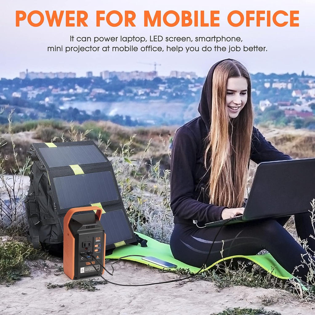 83Wh Portable Power Station with 110V AC Peak 120W Battery Backup, Pack of 2 L599482