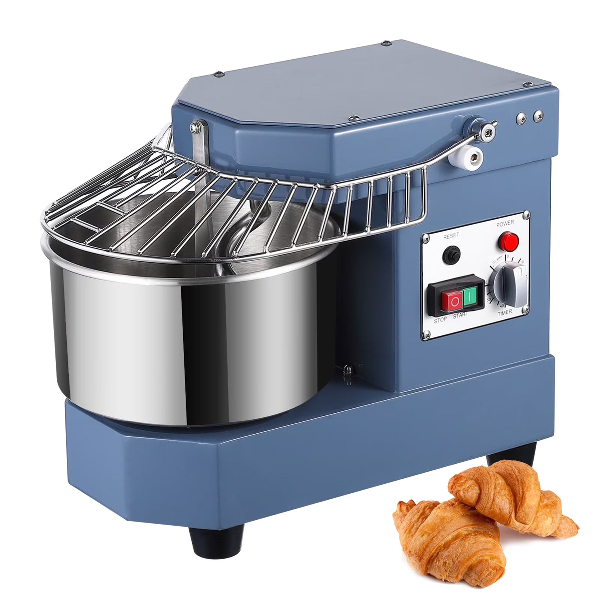 Commercial Dough Mixer, 8Qt Capacity, 450W Dual Rotating Dough Kneading Machine with Stainless Steel Bowl, Safety Shield, 110V N36888