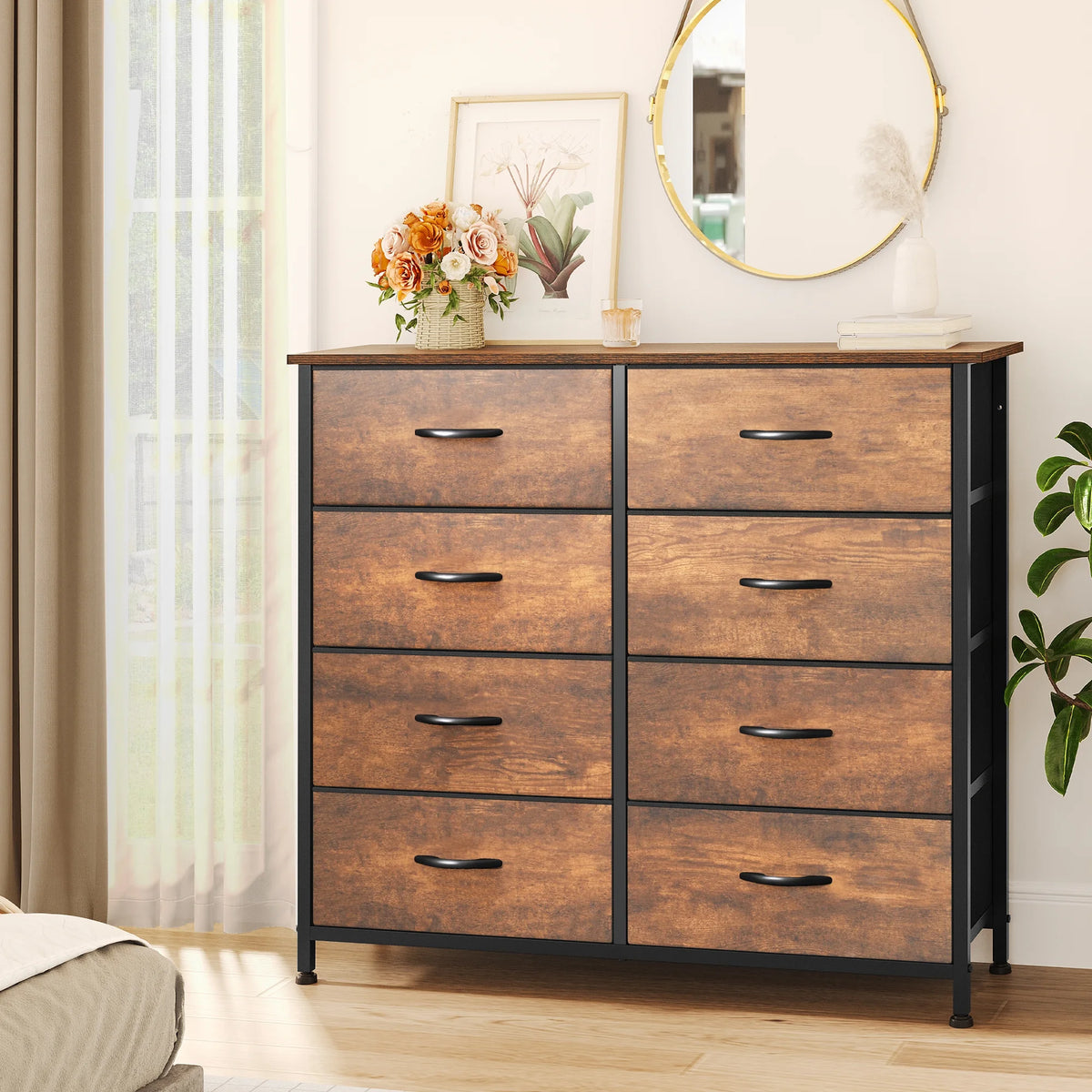 10 Drawer Fabric Storage Dresser A89404