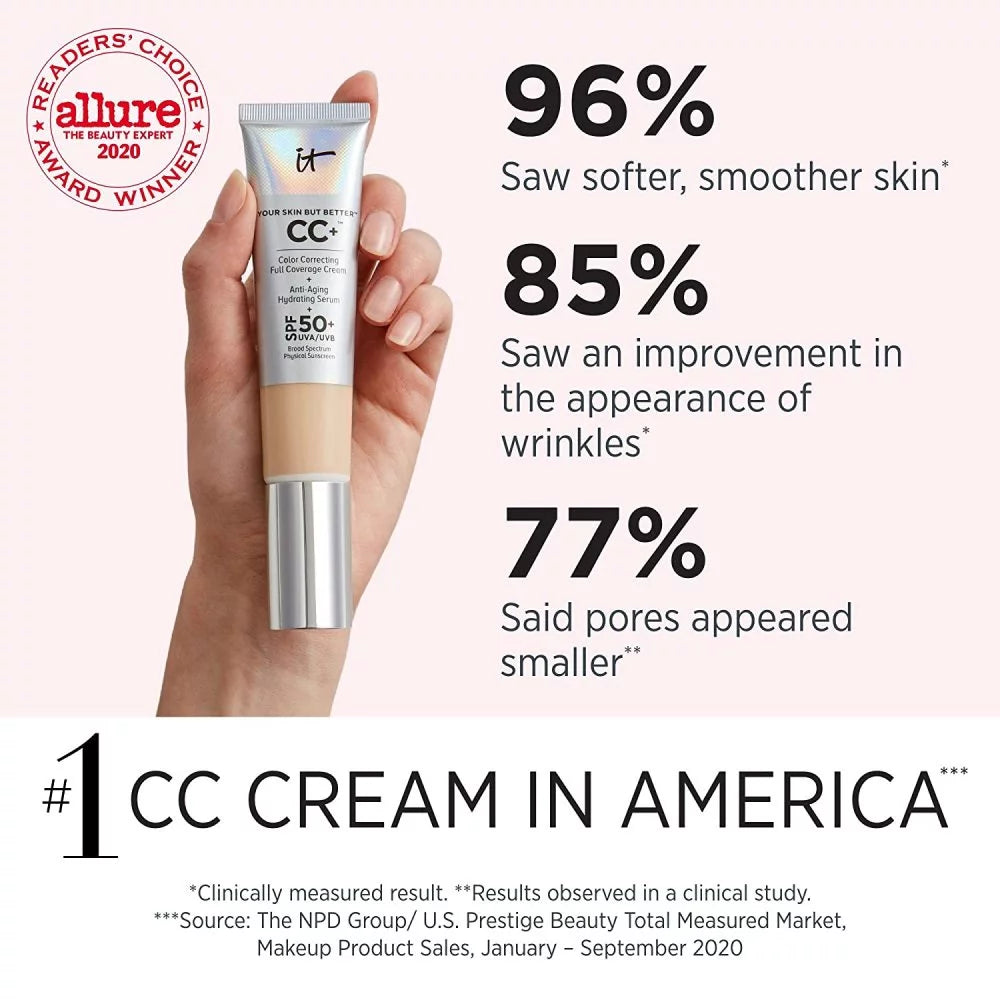 Fair Color Correcting Full-Coverage CC Cream SPF 50 Sunscreen 1.08 fl oz B1783