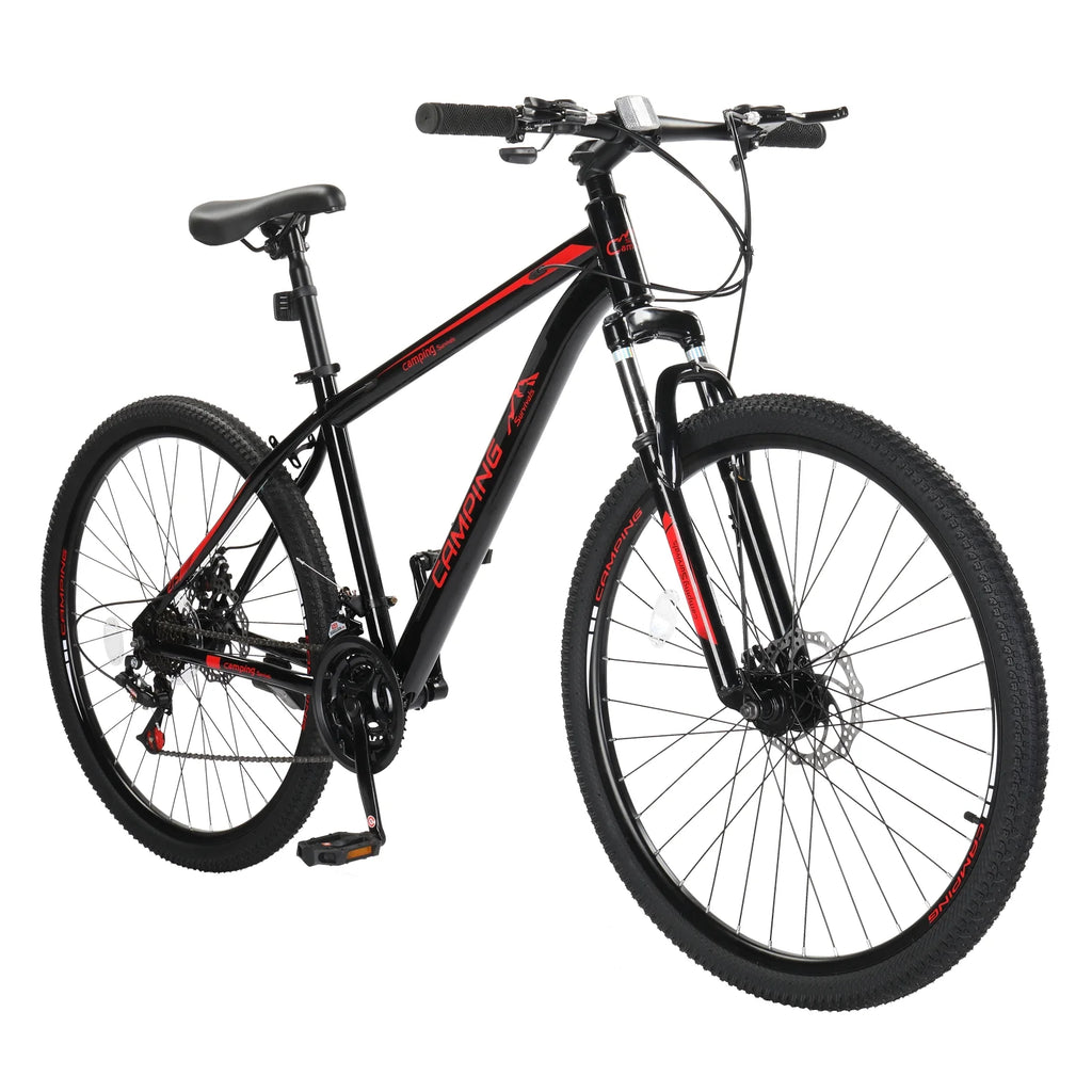 27.5in 21 Speed Mountain Bike with Disc Brakes & Suspension, Black L441367