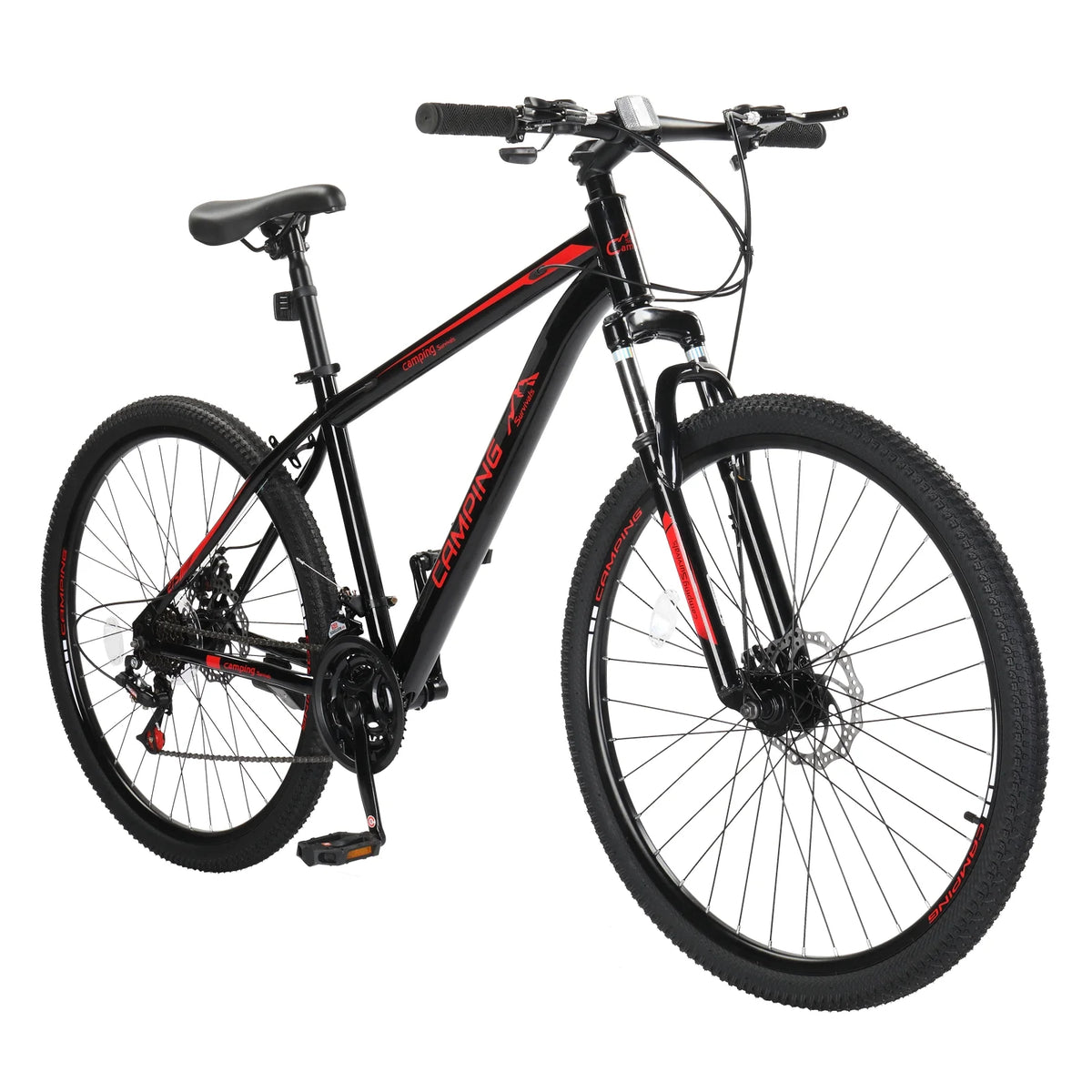 27.5in 21 Speed Mountain Bike with Disc Brakes & Suspension, Black L441367