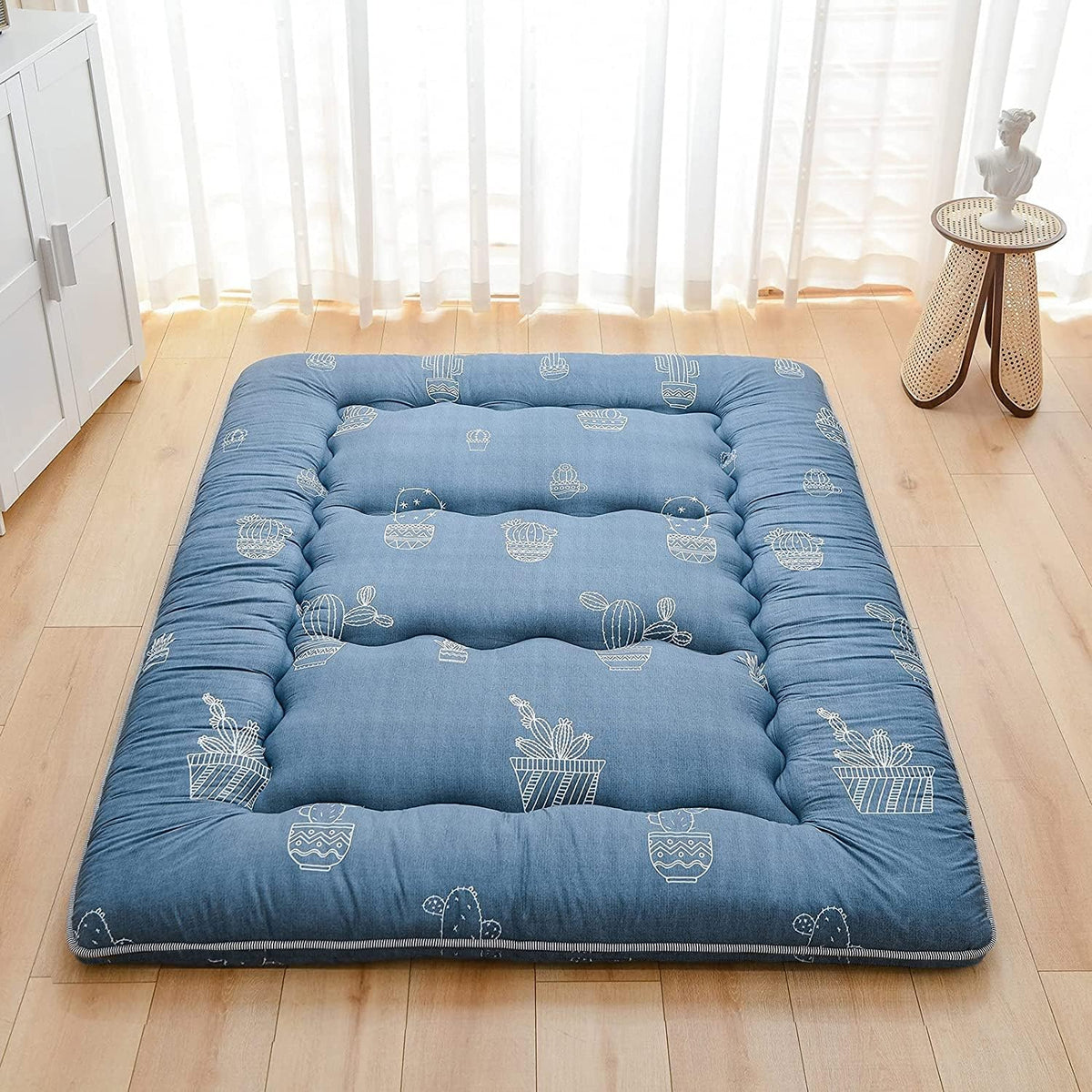 Japanese Floor Mattress Foldable Tatami Mat with Washable Cover H9137