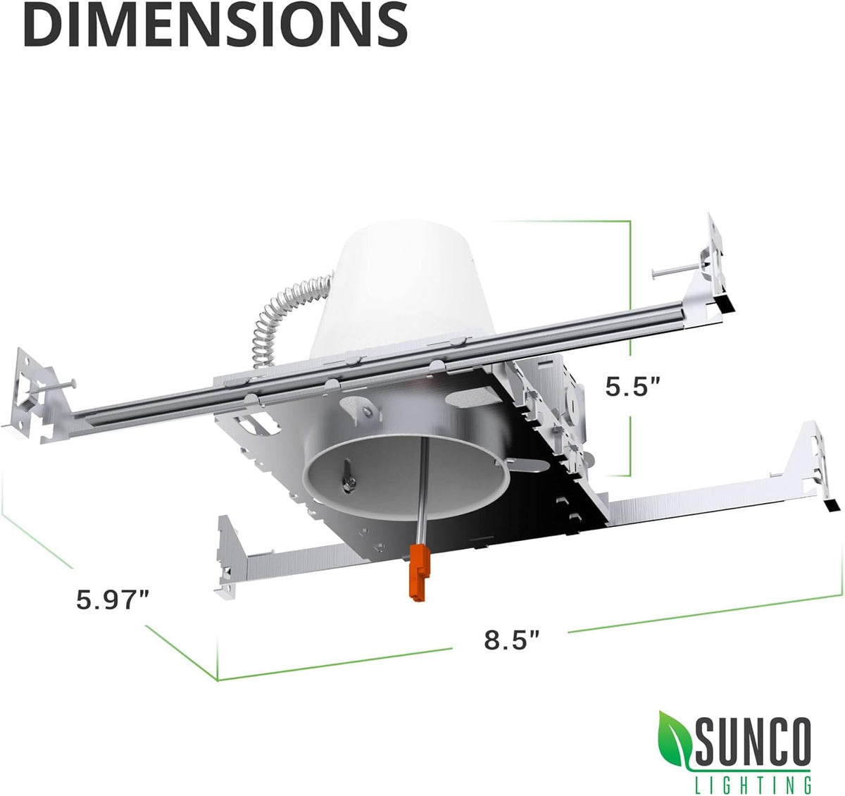 12 Pack 4 Inch Recessed Lighting Housing, Air Tight Steel Ceiling Can, IC Rated H47833