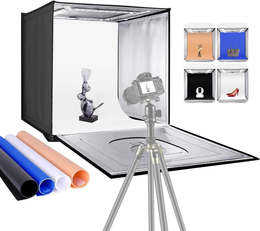 24” × 24” Foldable Tabletop Photo Studio Light Box with 120 LED Lights F933242