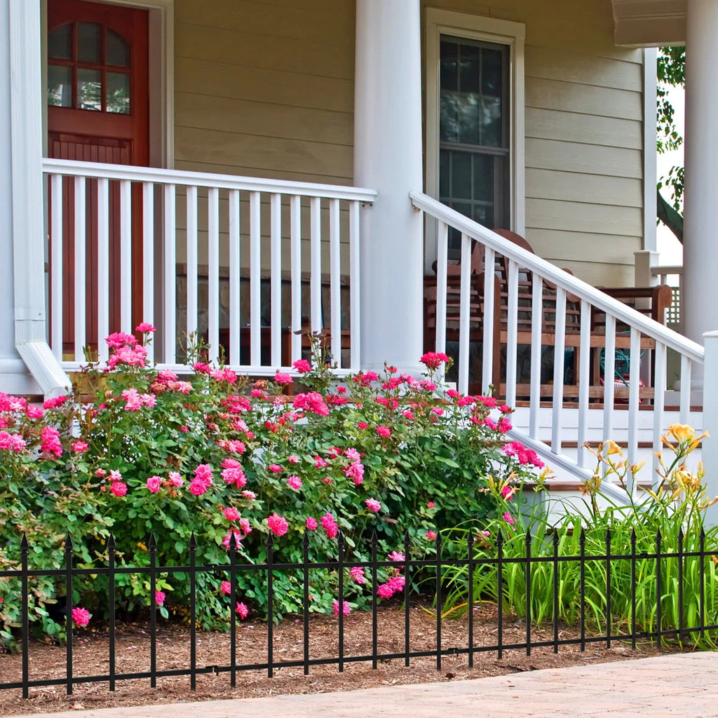 Black Powder Coated Steel Garden Border G660562