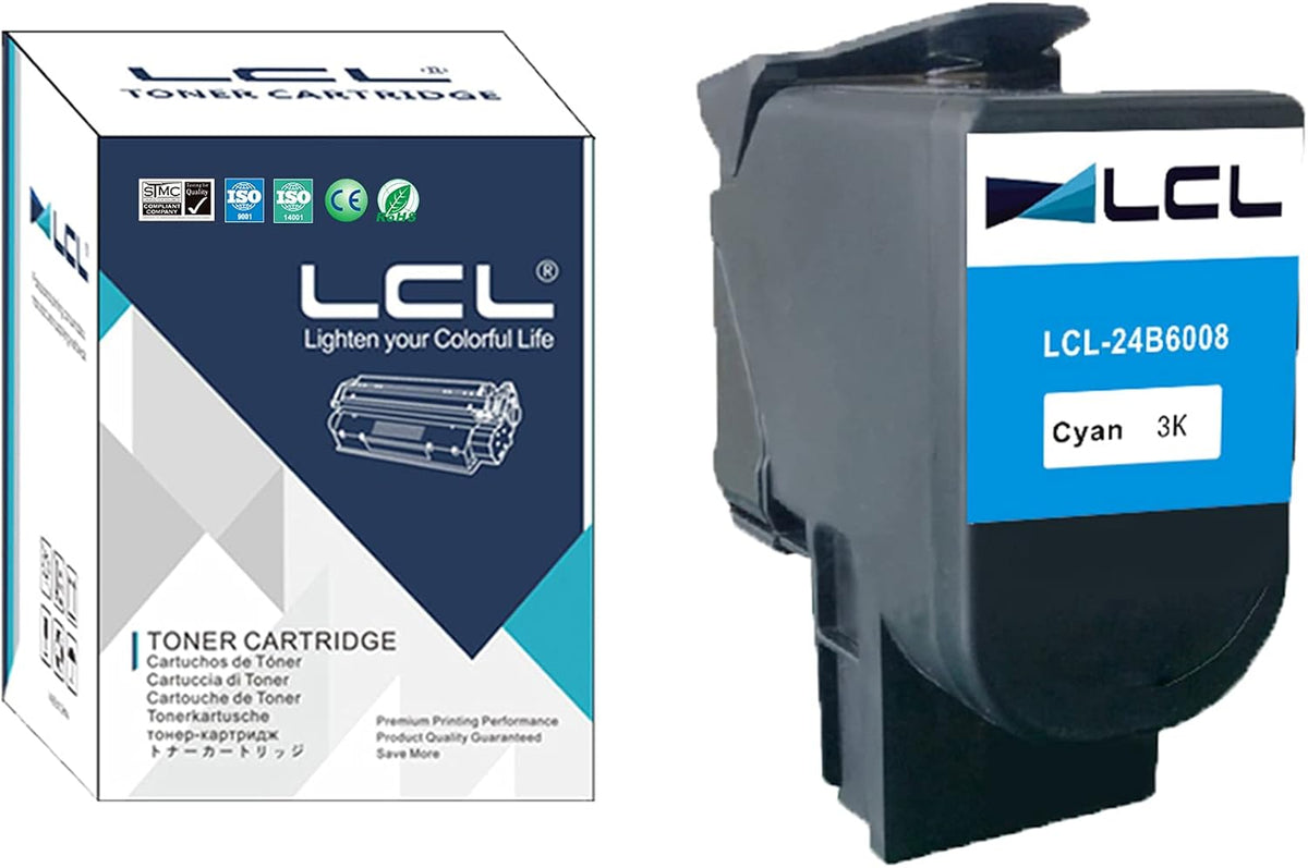 Cyan Toner Cartridge for Lexmark XC2130 XC2132 (1-Pack) C25294