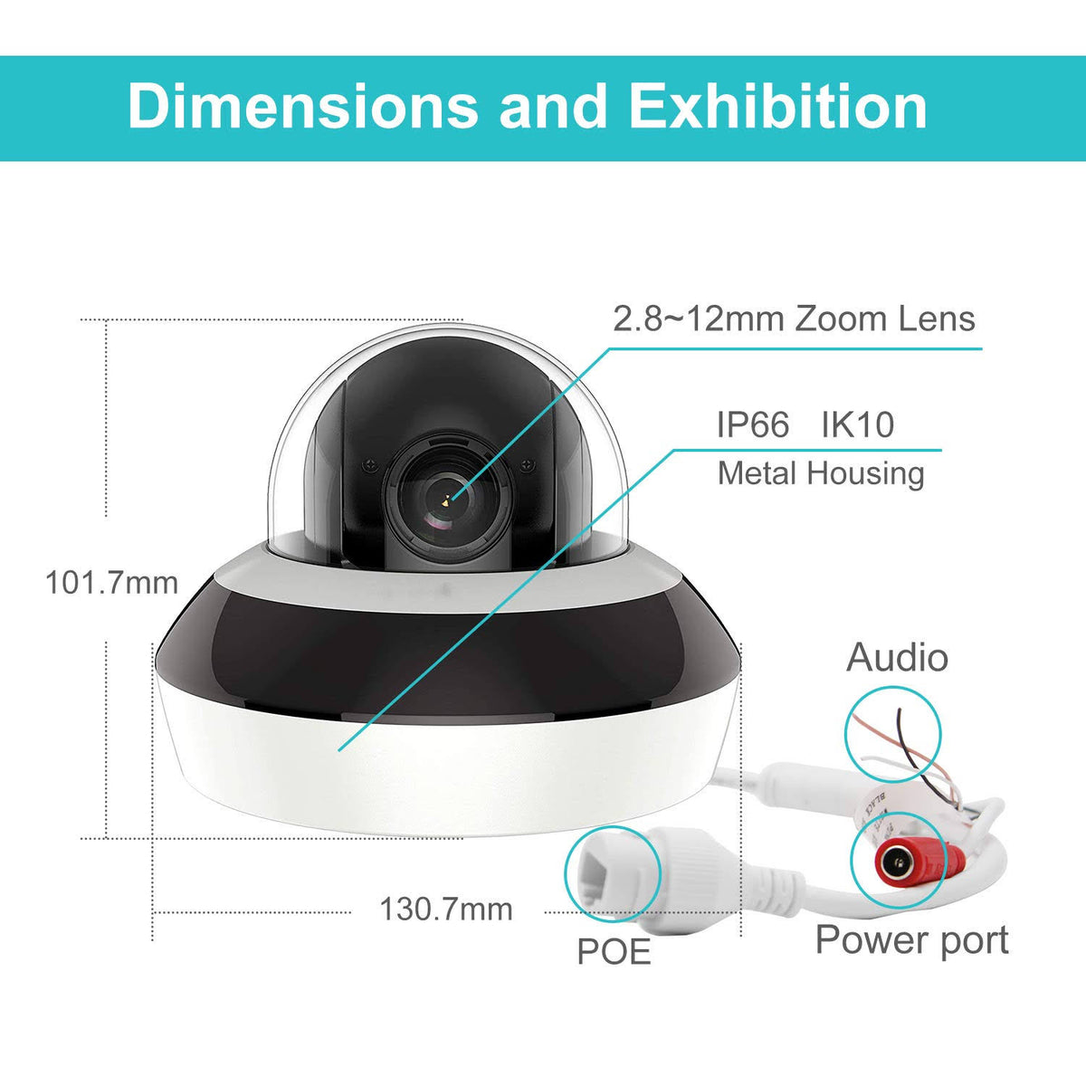 4.0MP PoE IP PTZ Dome Camera U11472