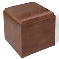 Faux Leather Storage Ottoman E344427