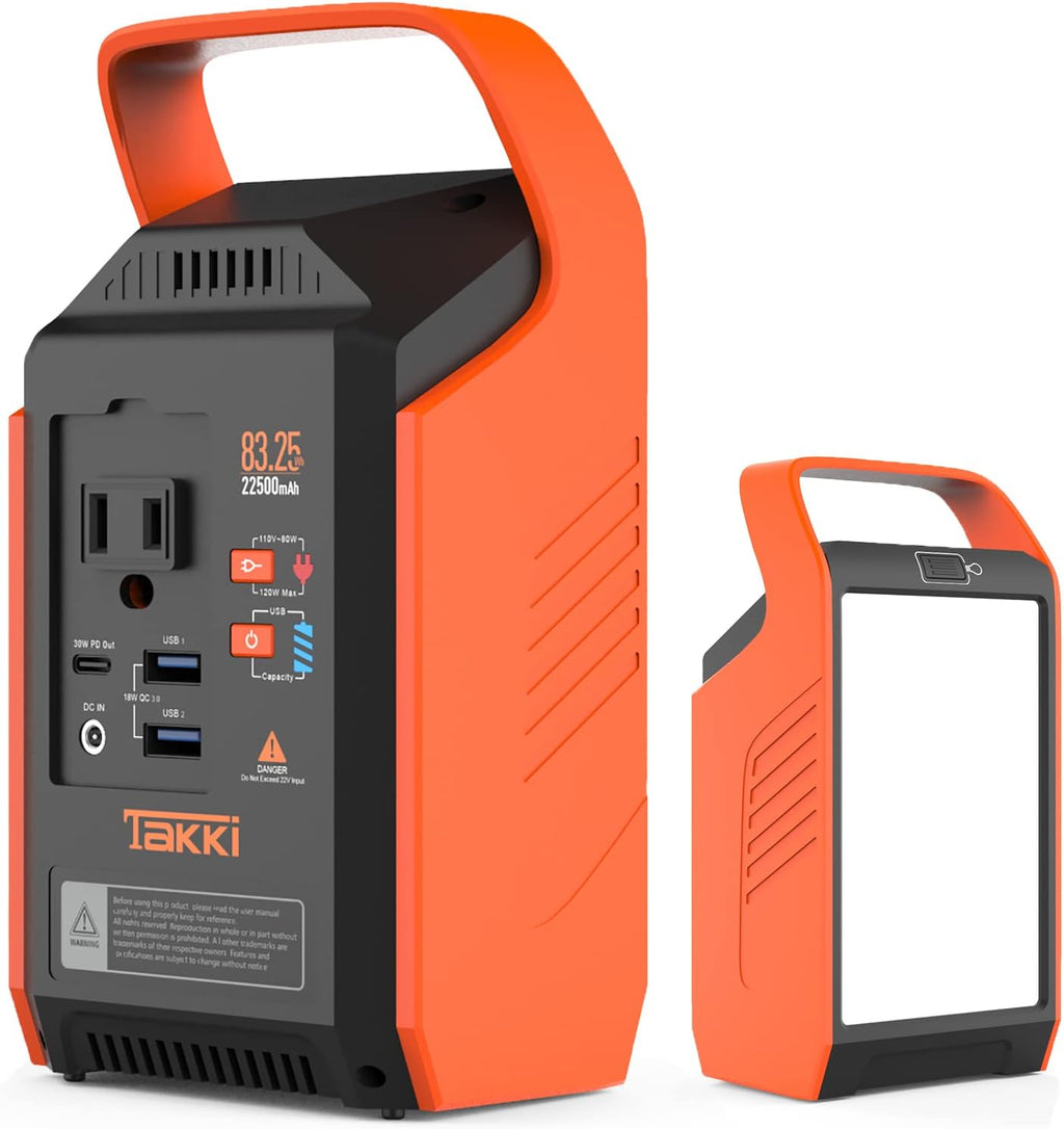 83Wh Portable Power Station with 110V AC Peak 120W Battery Backup, Pack of 2 L599482