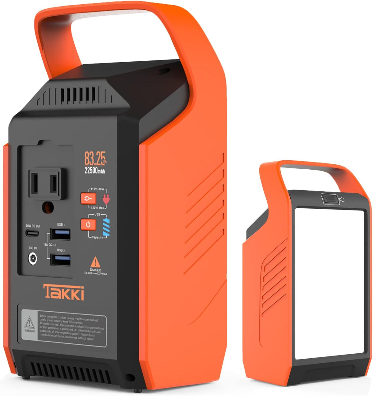 83Wh Portable Power Station with 110V AC Peak 120W Battery Backup, Pack of 2 L599482