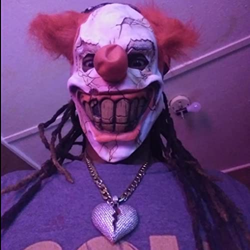 Scary Clown Mask & Inflatable Snowman Decor M722216