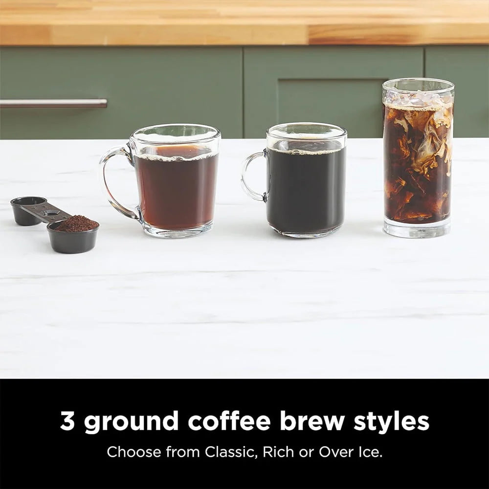 Black and Stainless Steel Espresso & Coffee System O414