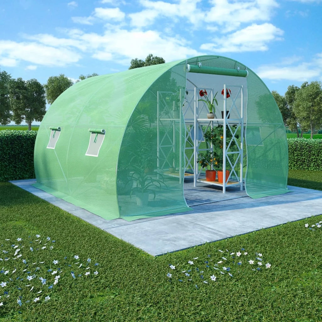 Steel Frame Patio Canopy Tent With Windows And Door T767968