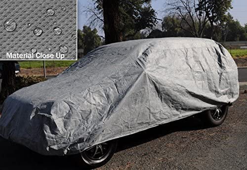 SUV Car Cover 184 inches Long Outdoor with Cable Lock, Bag & Wind Straps Y6835