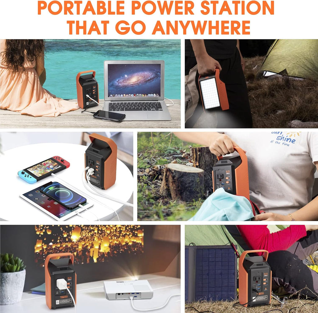 83Wh Portable Power Station with 110V AC Peak 120W Battery Backup, Pack of 2 L599482